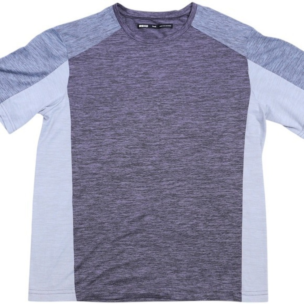 REI Men's Small Purple Gray‎ Athletic T-Shirt Performance Run Gym Outdoor Hike
